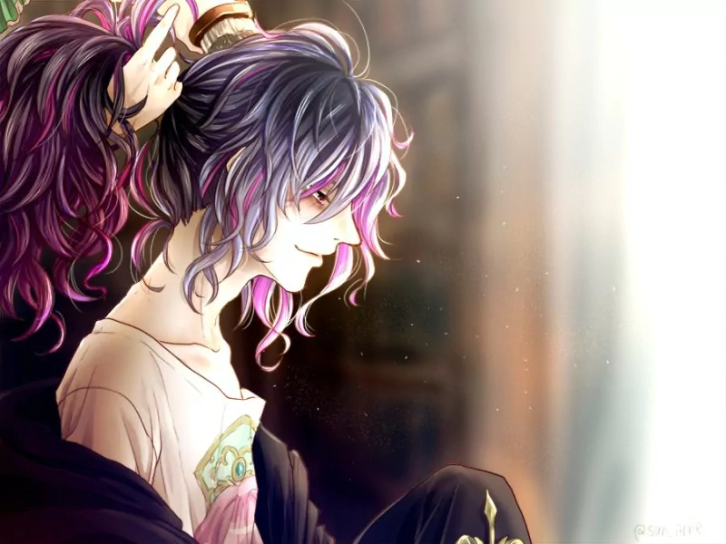 red eyes long hair Anime Dame x Prince Anime Caravan Image