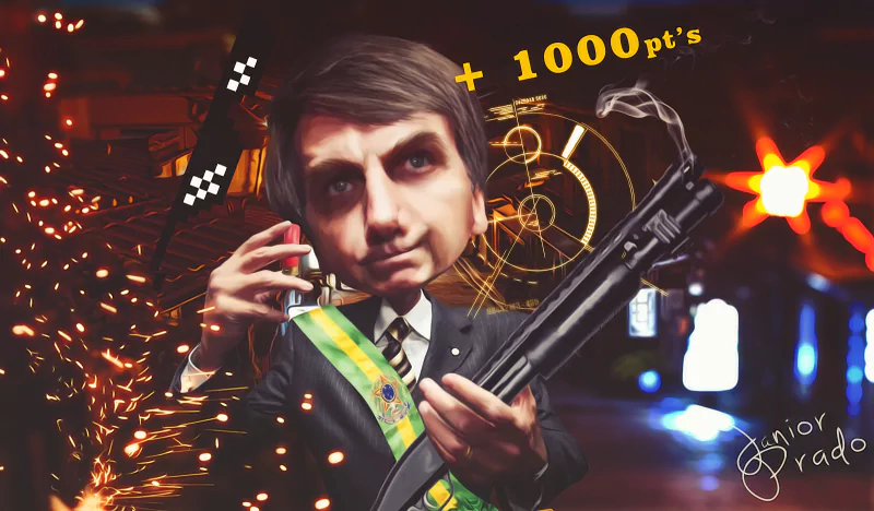  Jair Bolsonaro Presidente 2018 Papel de Parede Wallpaper - Caricatura