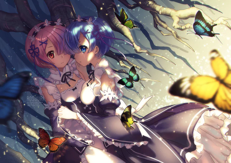  Ram+Rem+Butterflies=IdunnoMan by Rosuuri