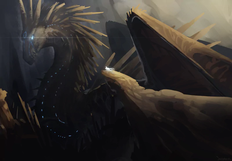 sketch fantasy dragon Image