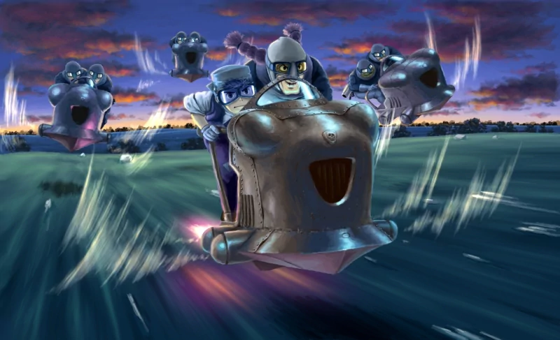  Pazu, Dola, and The Gang by しおNo.9