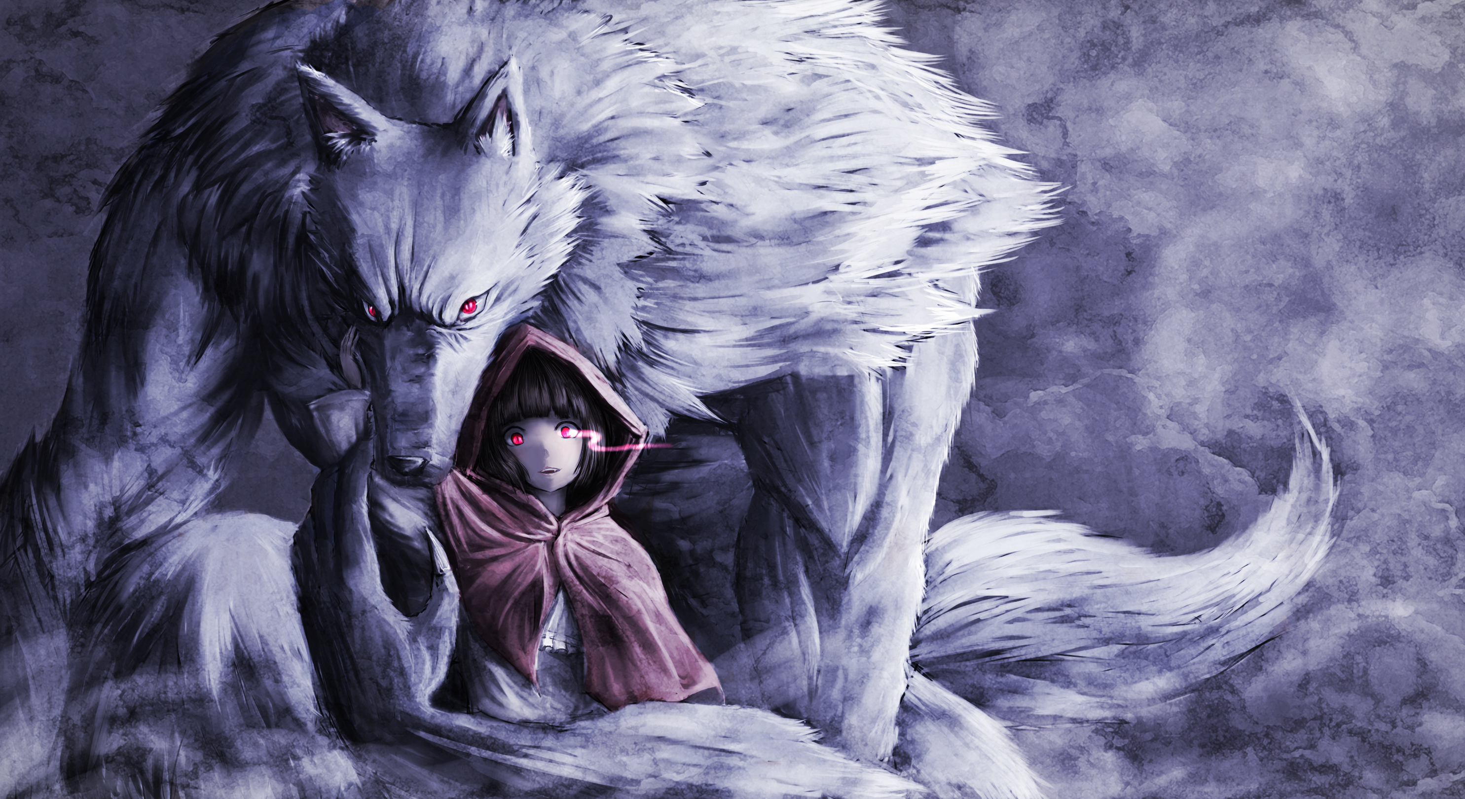 Little Red Riding Hood and the Big Bad Wolf by 海鼠