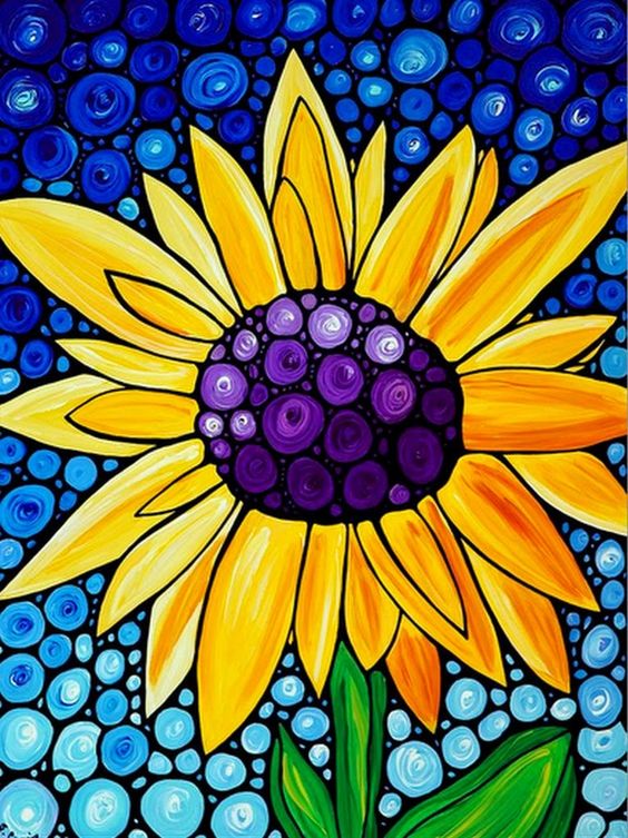 Painting of a Sunflower