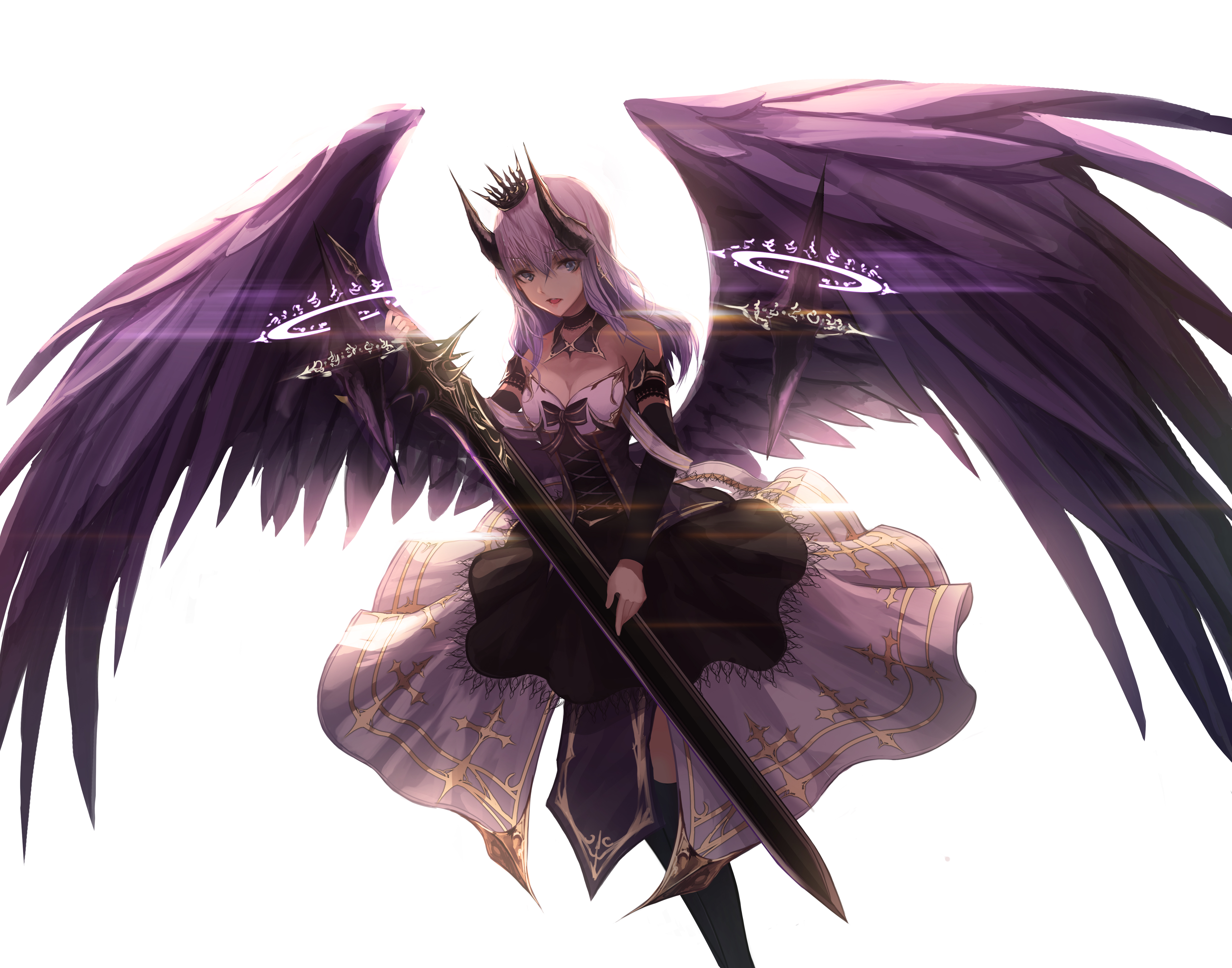 Fallen Angel pretty bonito hope anime darkness feather beauty pray  feathers HD wallpaper  Peakpx