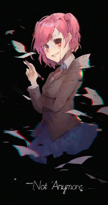 6 Natsuki Doki Doki Literature Club Art Art Abyss