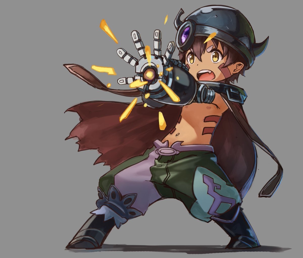 Download Helmet Cape Regu (Made In Abyss) Anime Made In Abyss Art