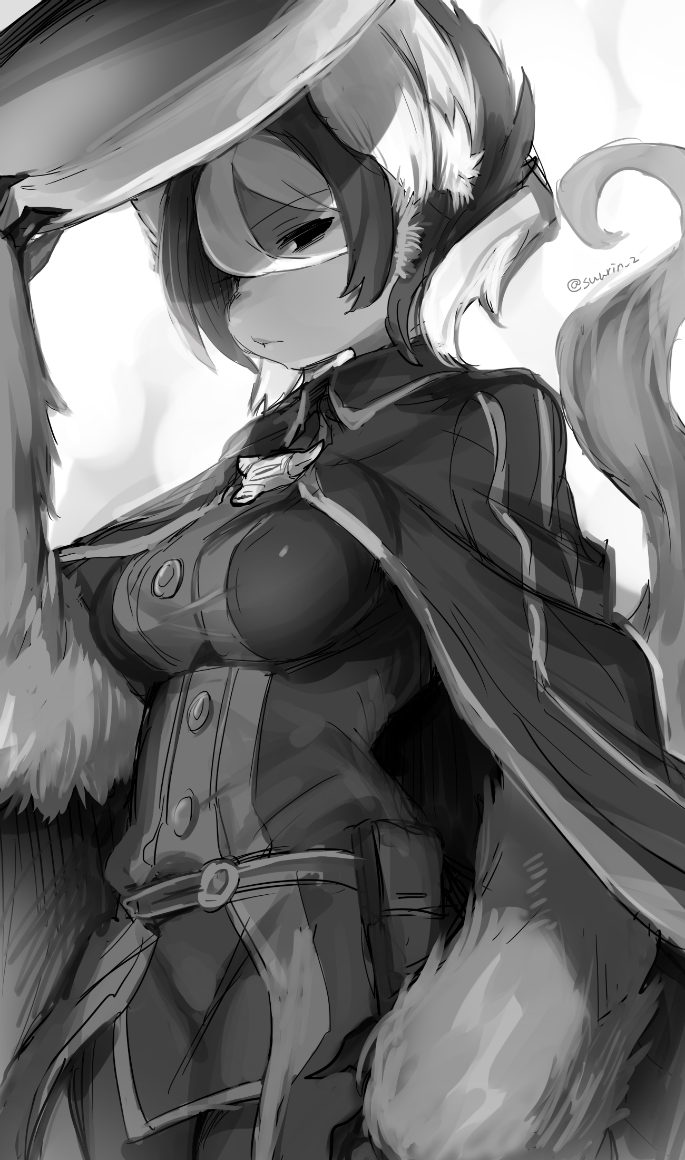 Download Cape Black Hair White Hair Fur Ozen (Made In Abyss) Anime Made In Abyss Art
