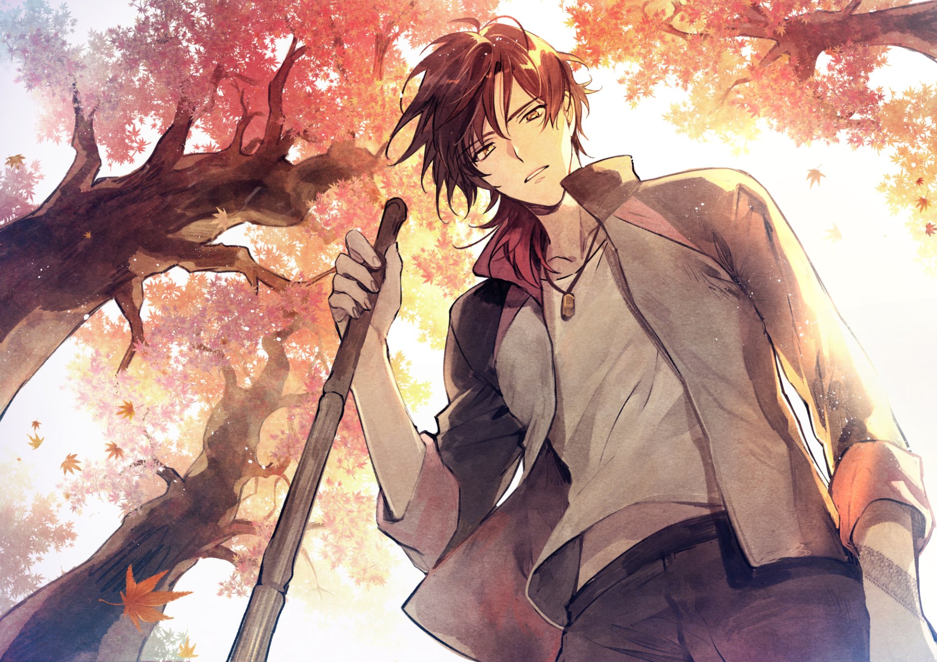 Download Sky Tree Short Hair Ookurikara (Touken Ranbu) Anime Touken Ranbu Sky Anime Art