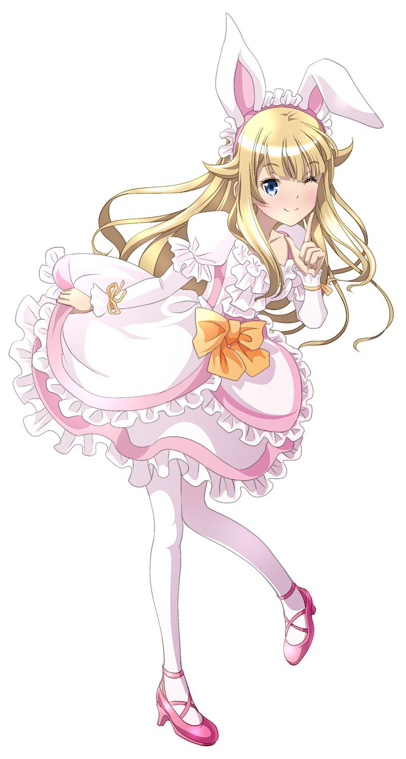 Download Blonde Bunny Ears Long Hair Pink Dress Princess (Princess Principal) Anime Princess Principal Art