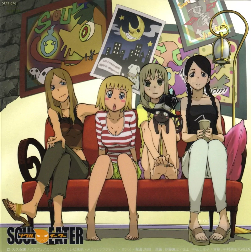 Patricia Thompson Tsubaki Nakatsukasa Maka Albarn Elizabeth Thompson Anime Soul Eater Image