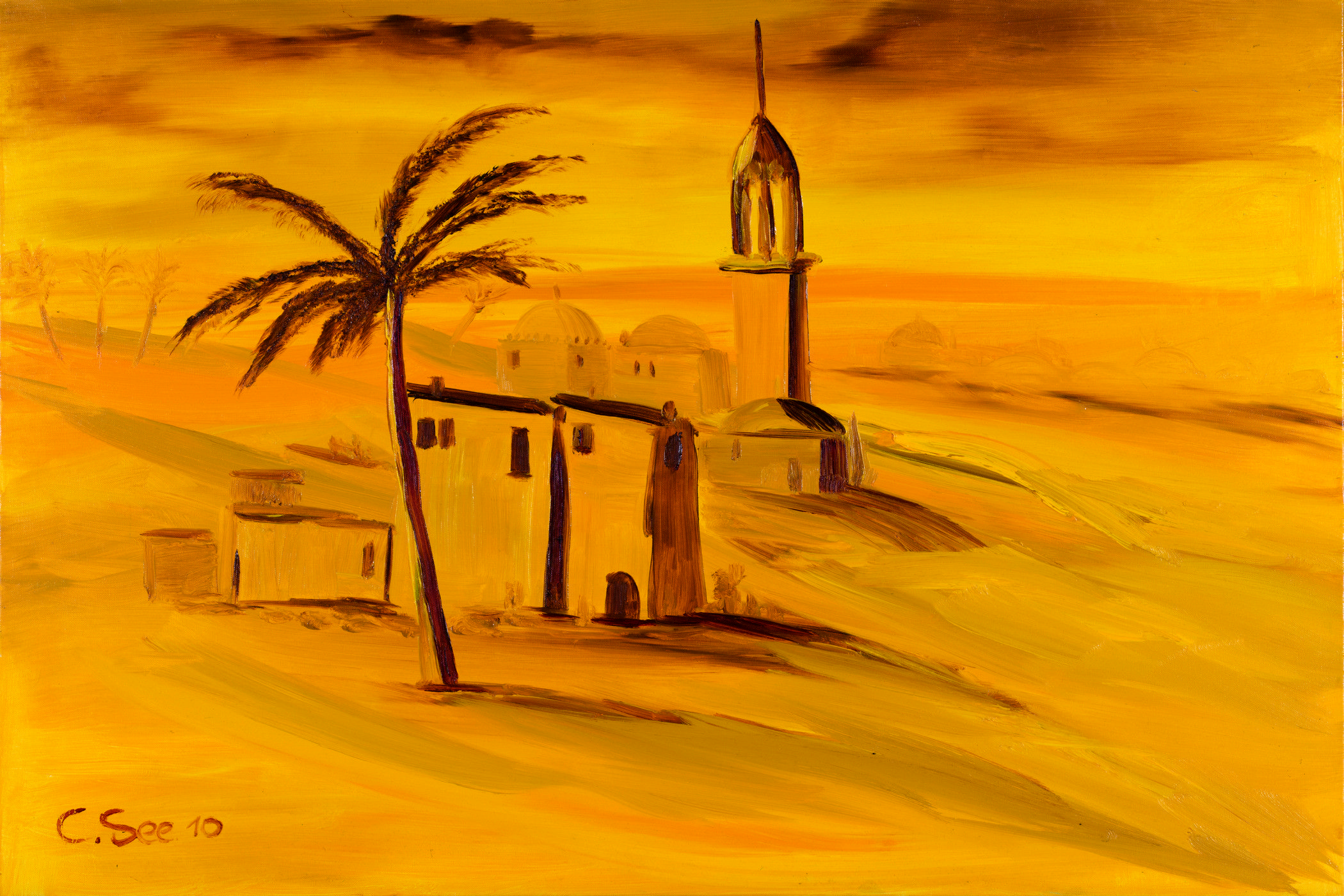 Sandstorm in the Sahara by Christian Seebauer