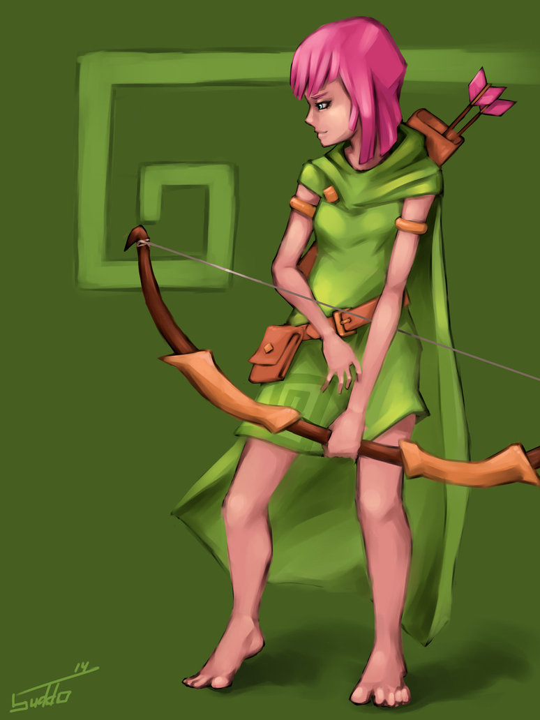 clash of clans archer hot