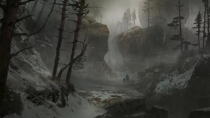  God of War (2018) Concept Art Forest