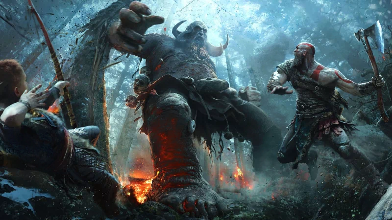  God of War (2018) Norse God Fight