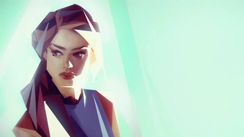 low poly woman artistic Image