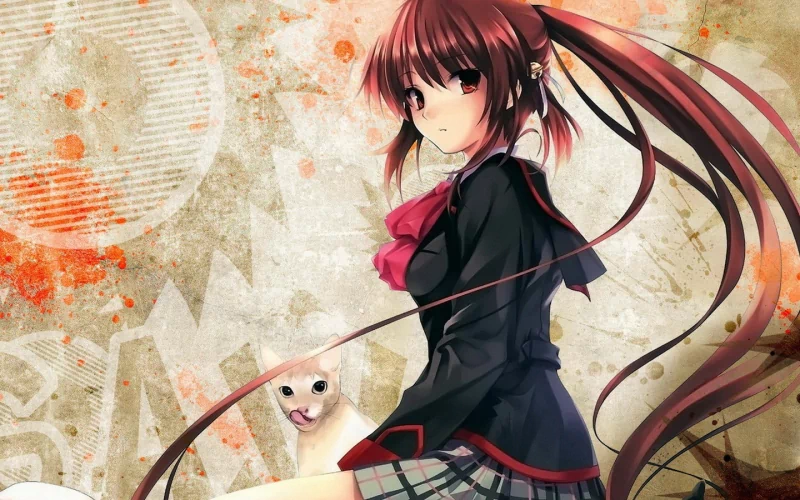 Rin Natsume headphones Anime Little Busters! Image