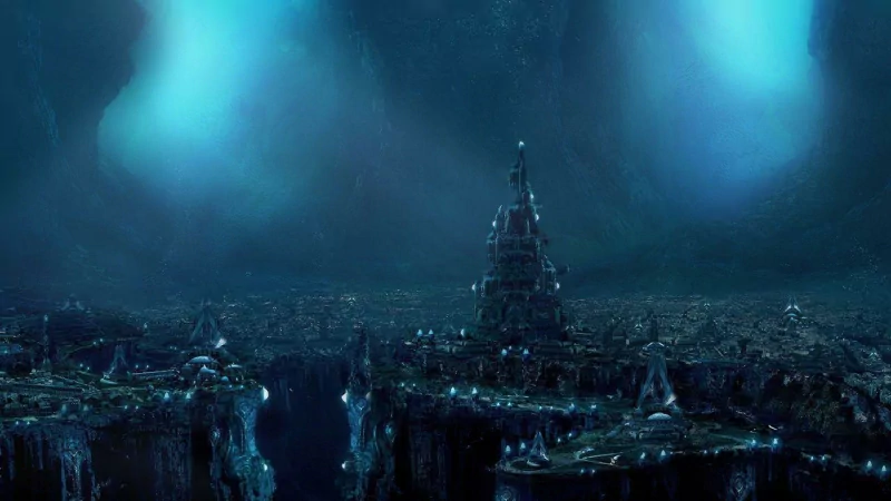 city atlantis fantasy underwater Image