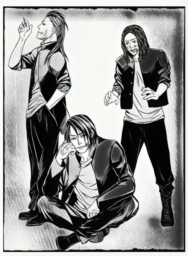 Asanao (lynch.) Akinori (lynch.) Hazuki (lynch.) monochrome music lynch. Image