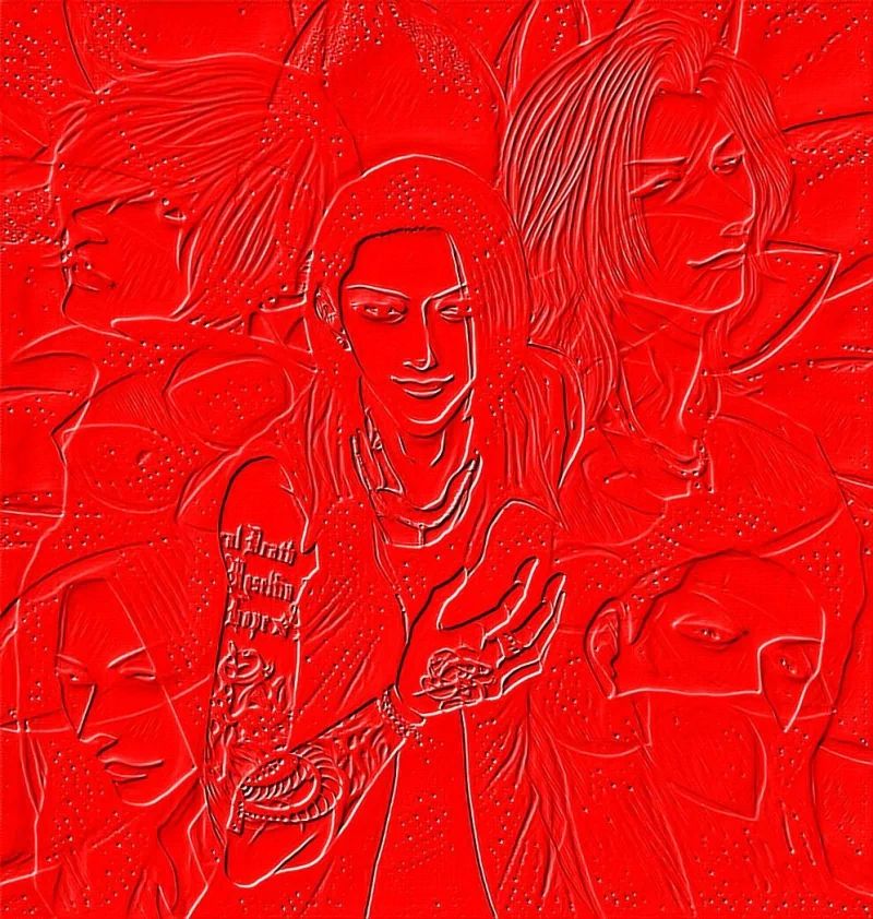 tattoo Asanao (lynch.) Reo (lynch.) Hazuki (lynch.) Akinori (lynch.) Yuusuke (lynch.) red music lynch. Image