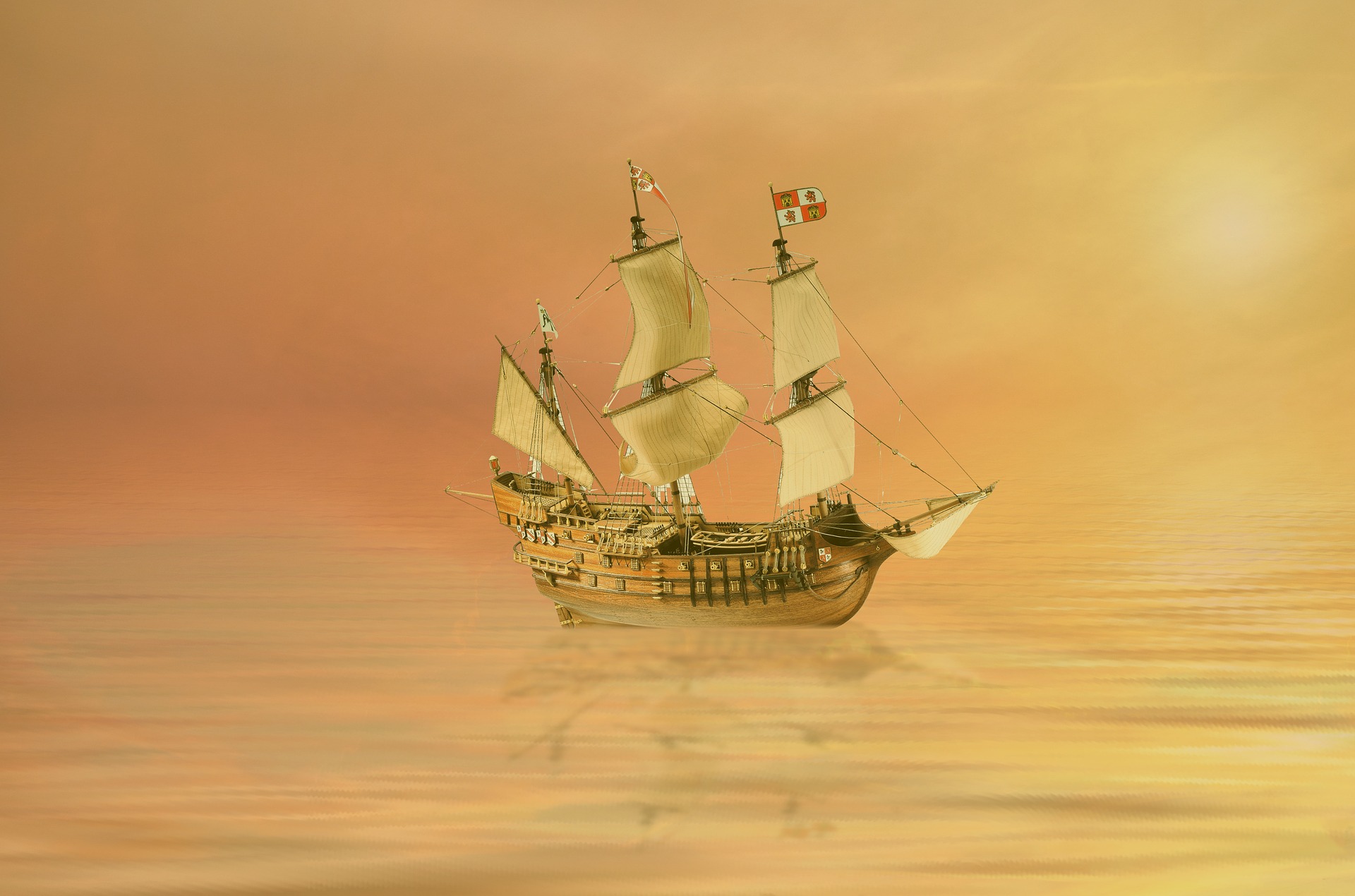 Fantasy Ship Art by Marisa04
