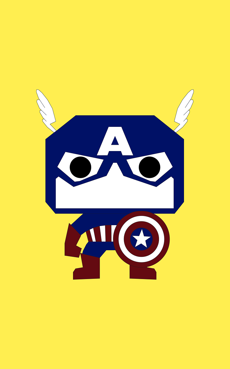 Cartoon Captain America by alvaro11basket