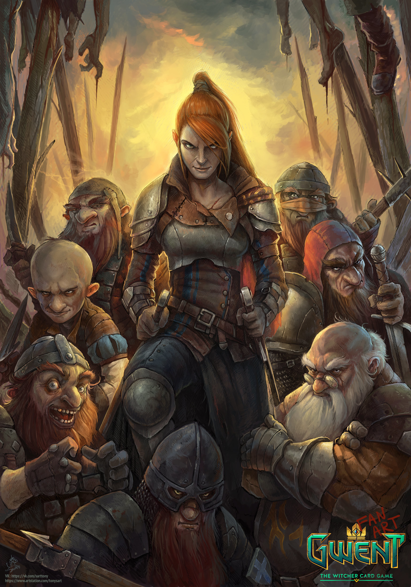 Gwent: The Witcher Card Game Art by Tony Sart