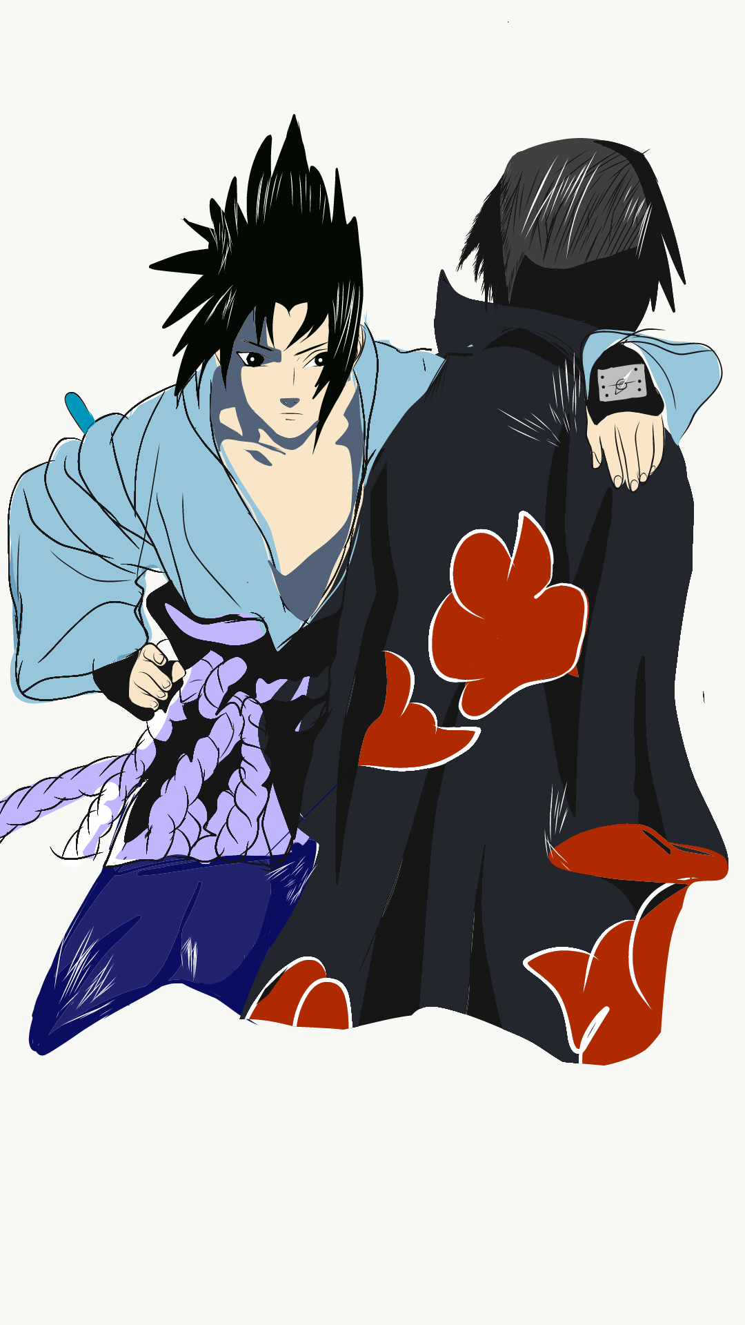 Sasaki and ithachi by OneArt