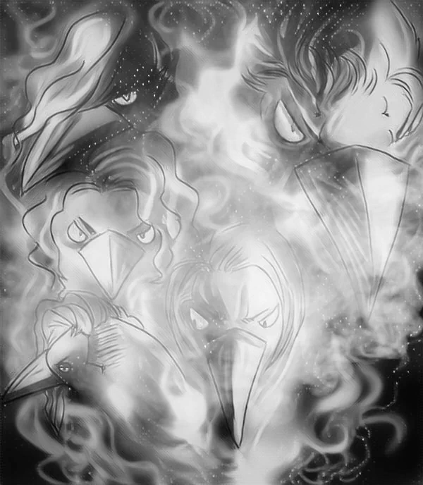 monochrome Asanao (lynch.) Akinori (lynch.) Yuusuke (lynch.) Reo (lynch.) Hazuki (lynch.) raven smoke crow music lynch. Image