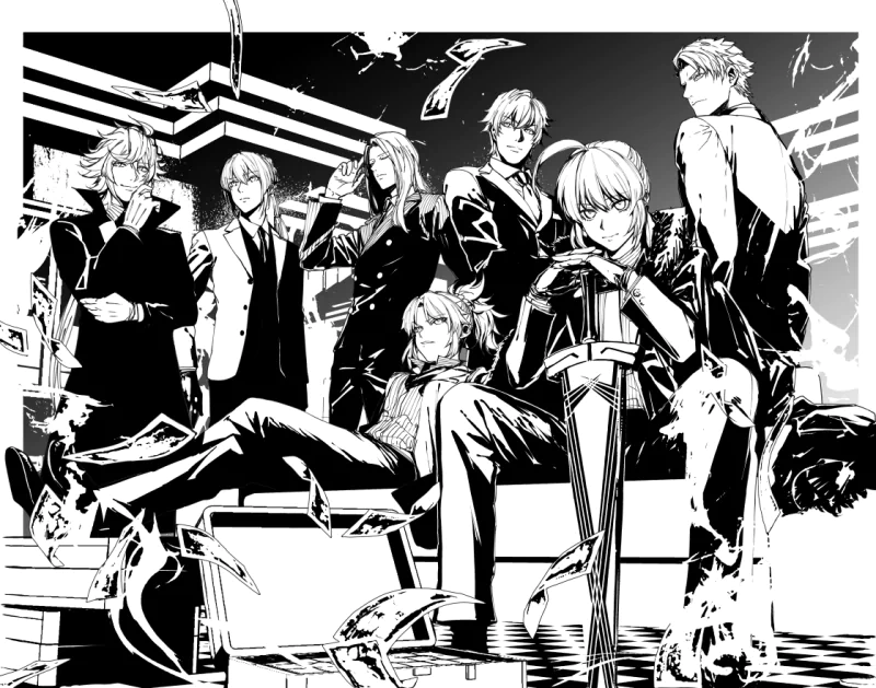 Saber (Fate Series) Tristan (Fate/Grand Order) Mordred (Fate/Apocrypha) Merlin (Fate Series) Lancelot (Fate/Grand Order) Gawain (Fate/Extra) Anime Fate/Stay Night Image