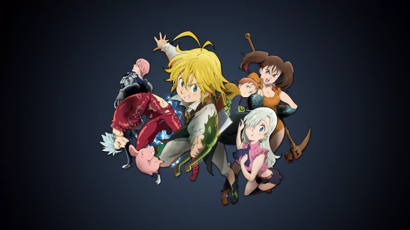 Meliodas (The Seven Deadly Sins) Elizabeth Liones King (The Seven Deadly Sins) Diane (The Seven Deadly Sins) Ban (The Seven Deadly Sins) Anime The Seven Deadly Sins Image