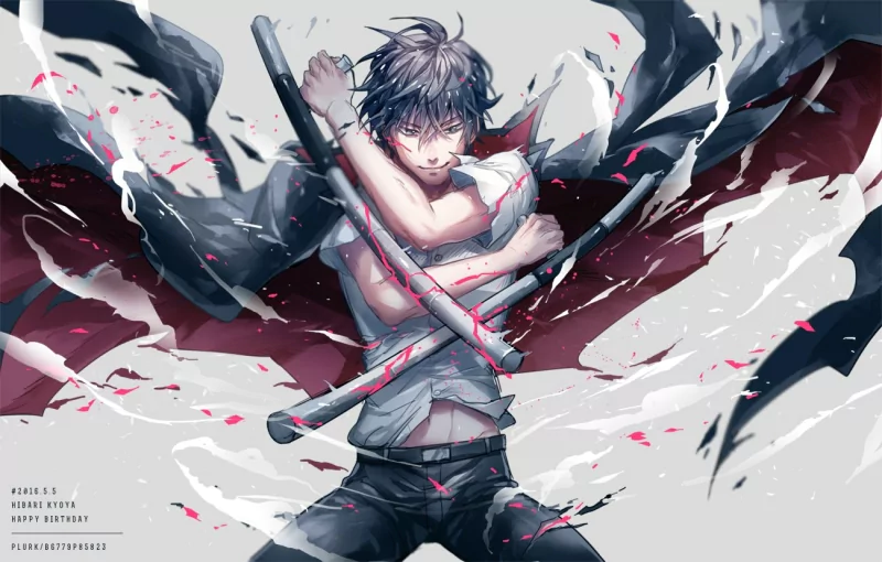 Kyoya Hibari Anime Katekyō Hitman Reborn! Image