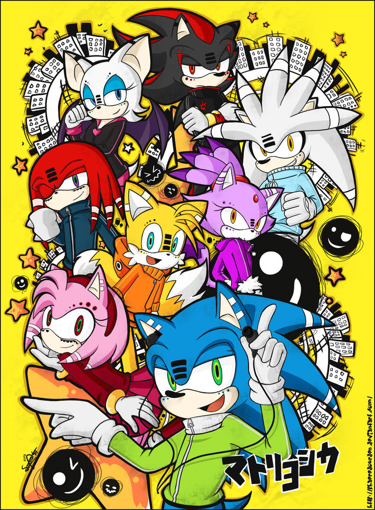 Sonic the Hedgehog Matryoshka by SandraGH