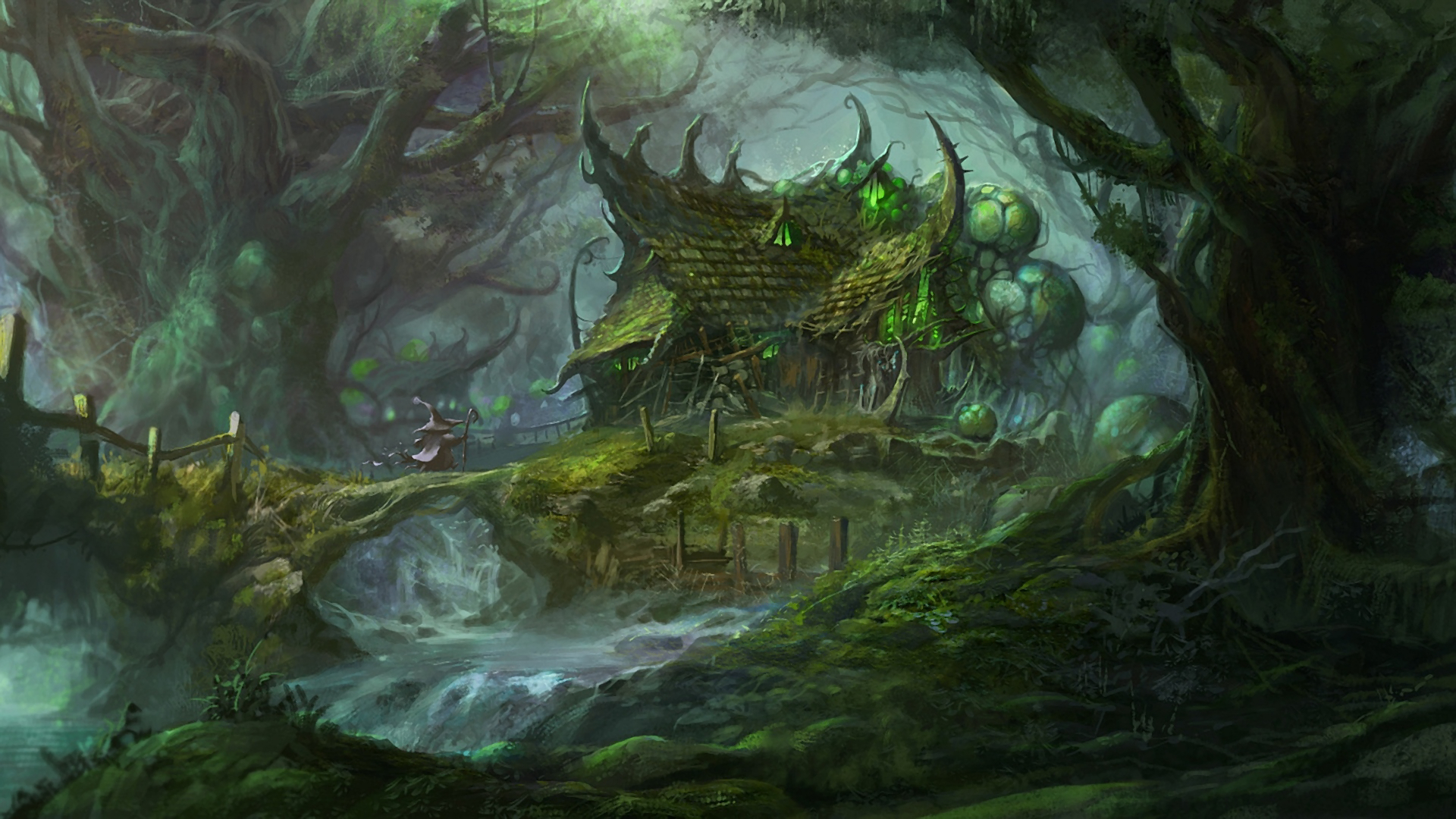 Fantasy House in Forest