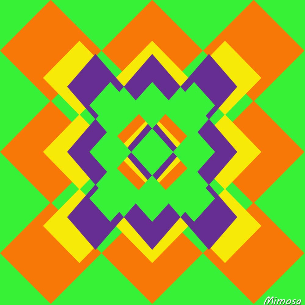 Colorful geometric shapes #16 by Mimosa