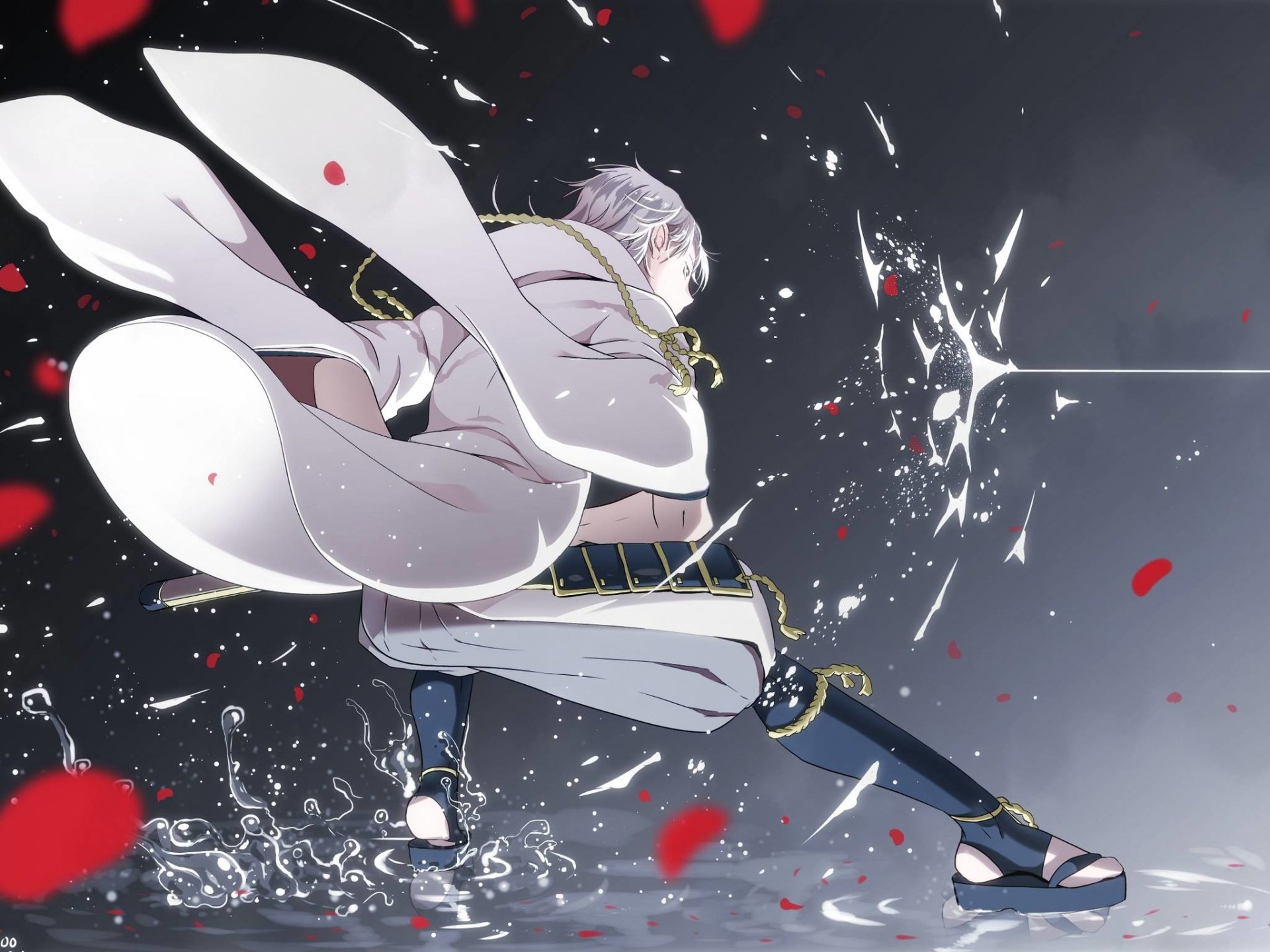 Download Tsurumaru Kuninaga Anime Touken Ranbu Art