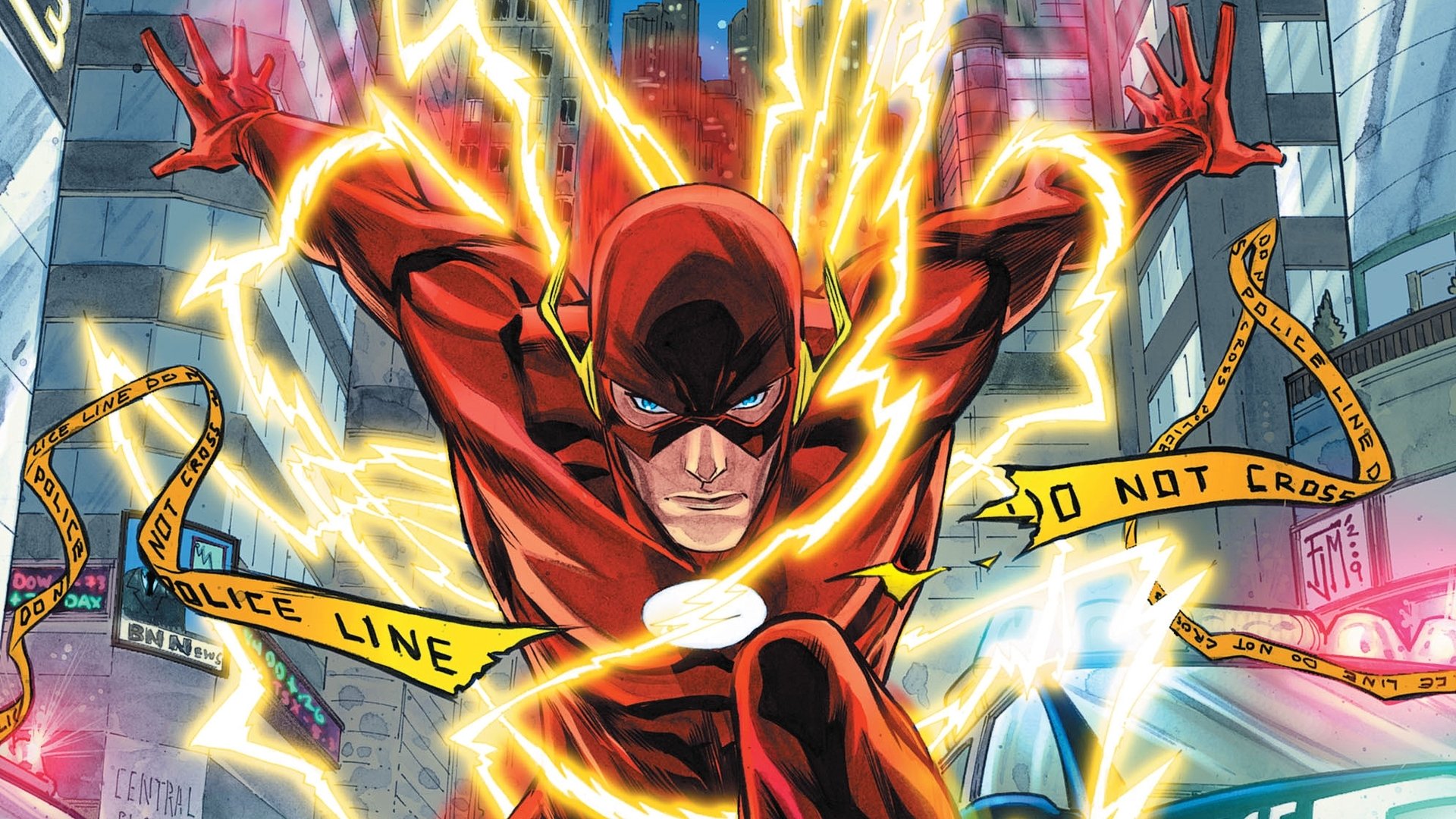 Barry Allen: The Flash in Action – A DC Comics Icon!, image size:1920x1080