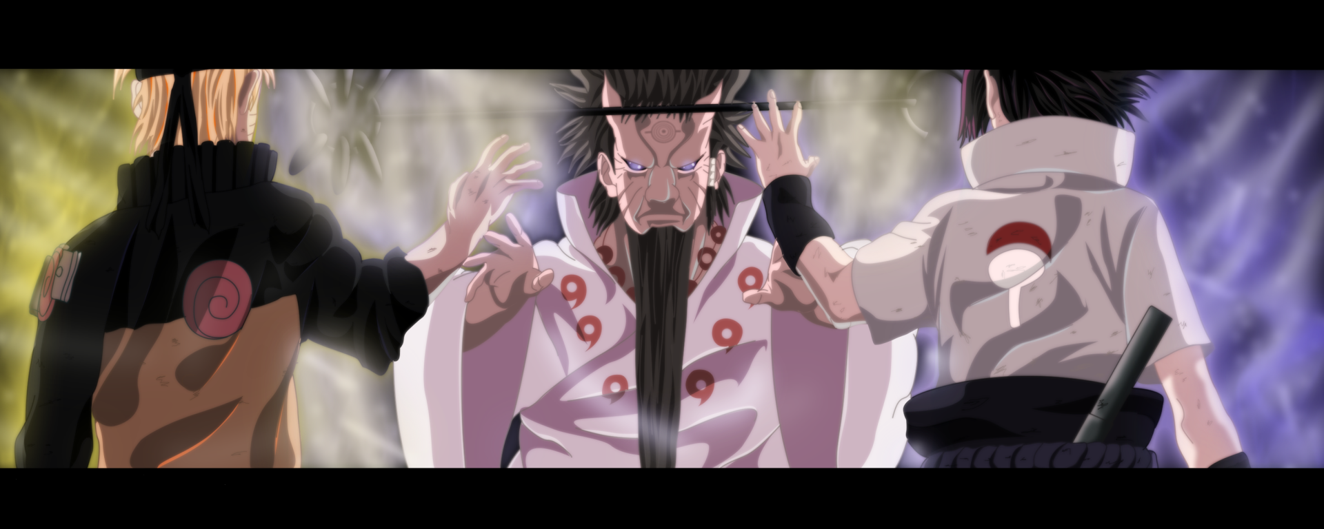 Download Hagoromo Ōtsutsuki Sasuke Uchiha Naruto Uzumaki Anime Naruto Naruto & Sasuke Art