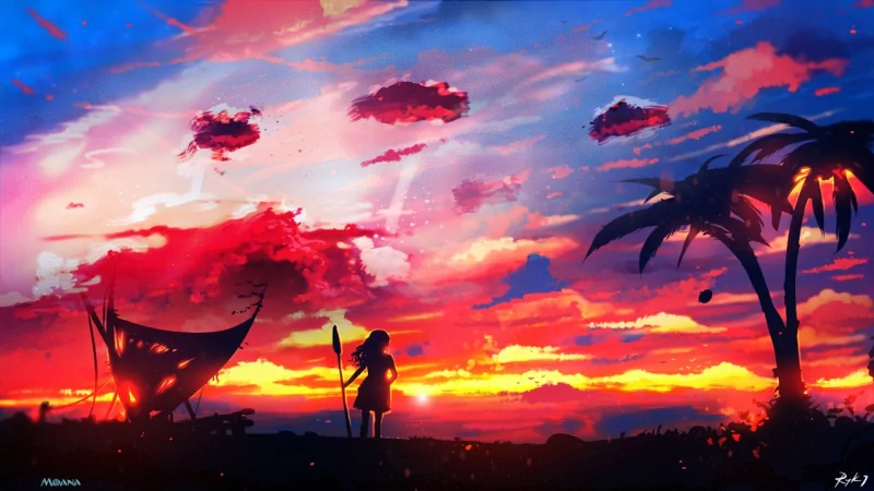 sunset movie Moana Image
