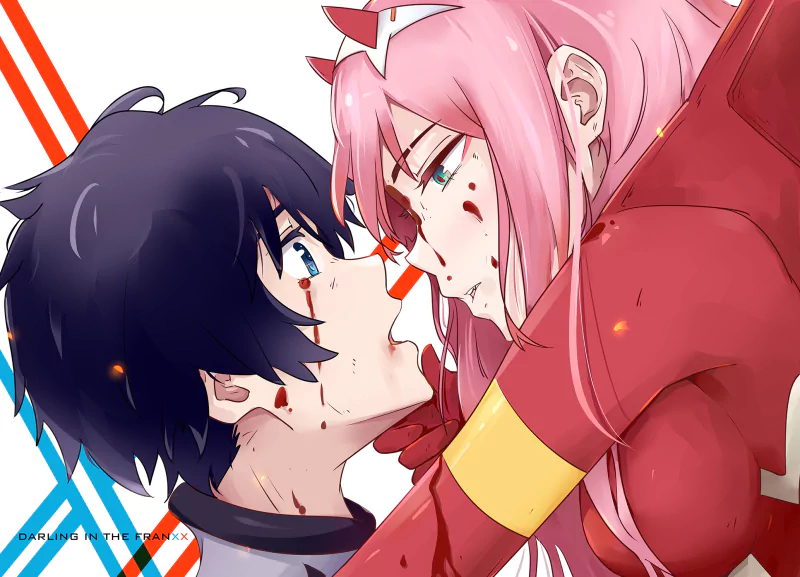 Hiro (Darling in the FranXX) Zero Two (Darling in the FranXX) Anime Darling in the FranXX Image