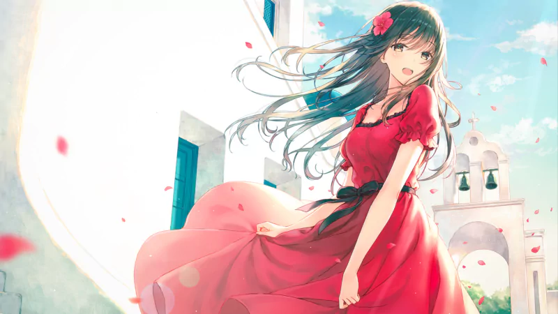dress Anime girl anime girl Image