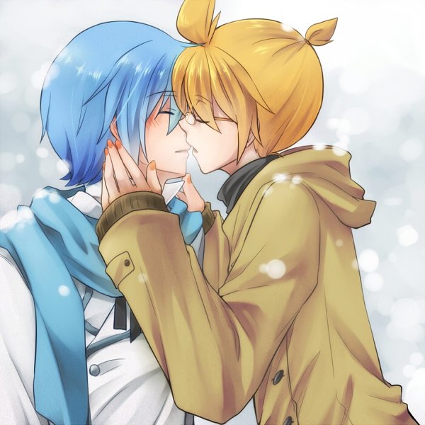 Download Yaoi Len Kagamine Kaito (Vocaloid) Anime Vocaloid Art