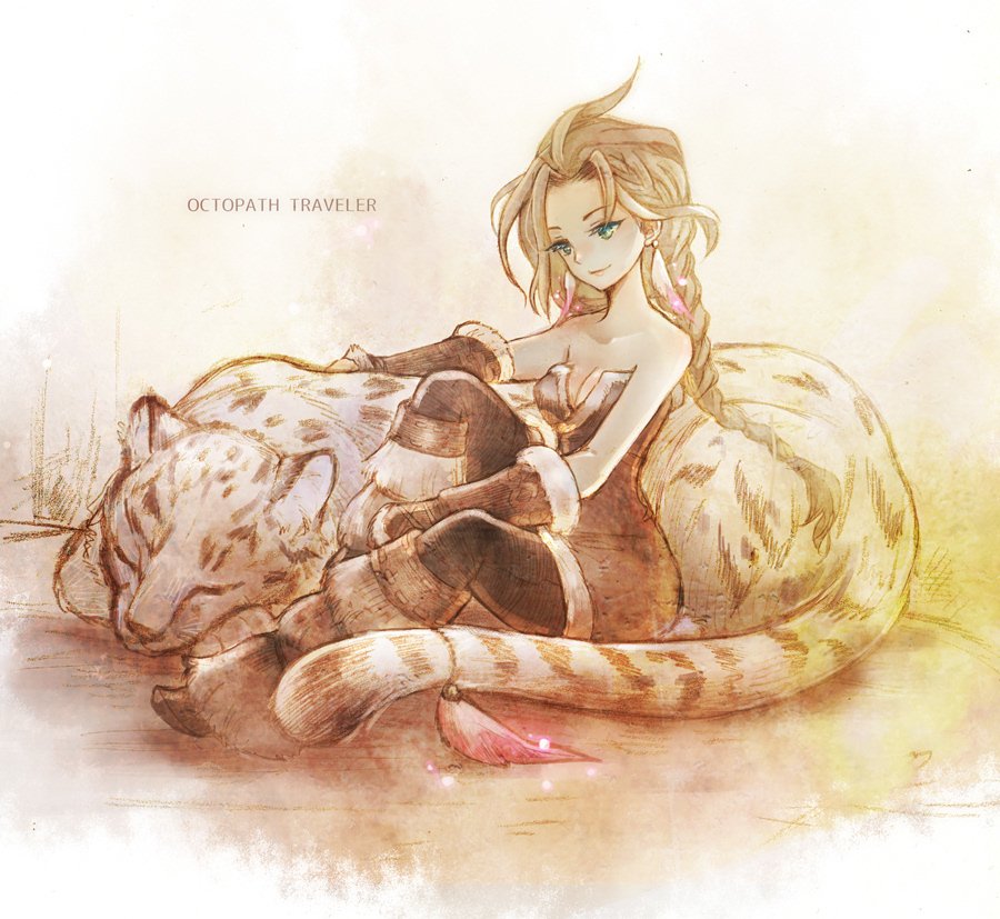 Download Linde (Octopath Traveler) H'aanit (Octopath Traveler) Video Game Octopath Traveler Art