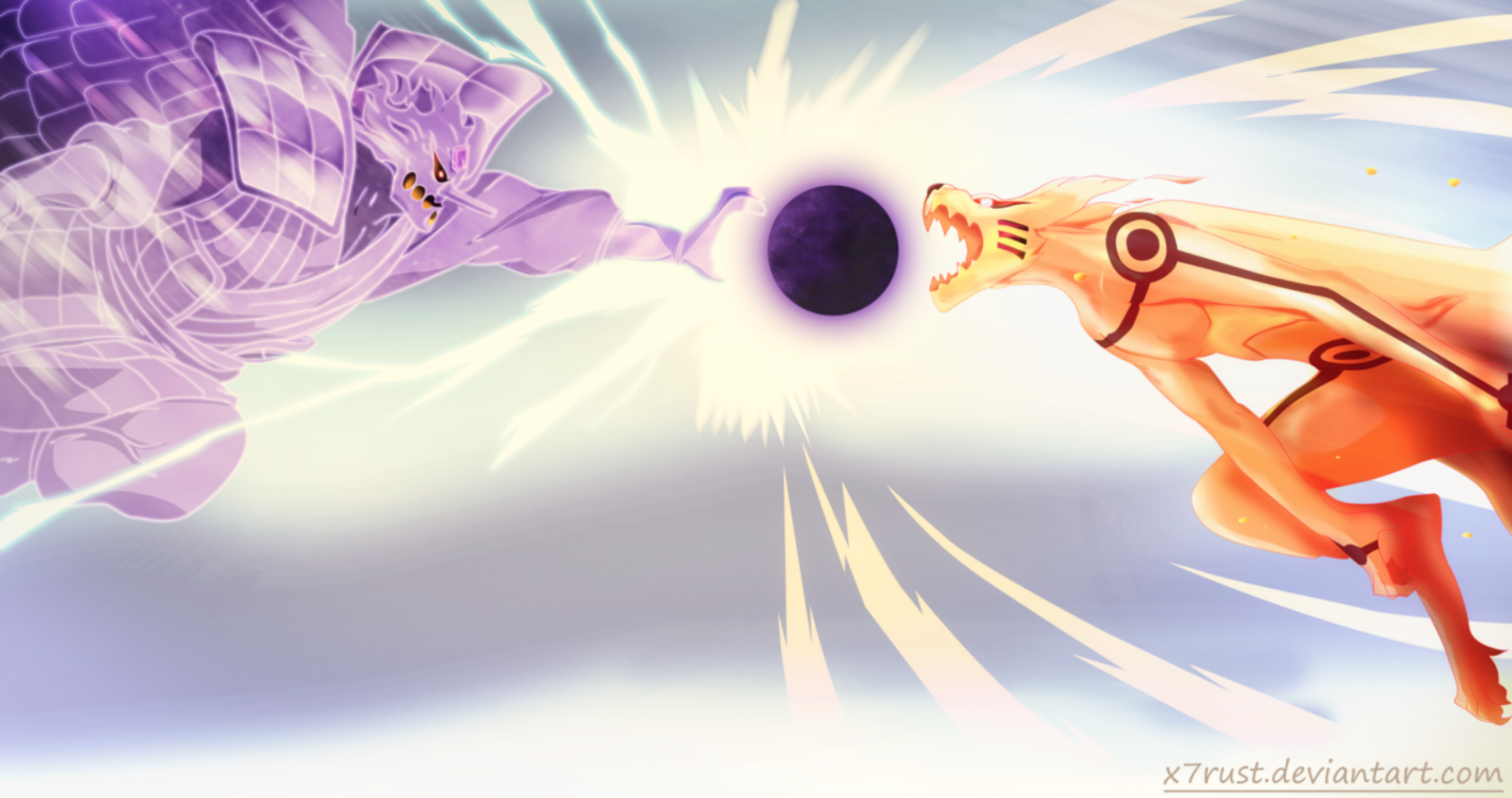 Download Sasuke Uchiha Naruto Uzumaki Anime Naruto Naruto & Sasuke Art