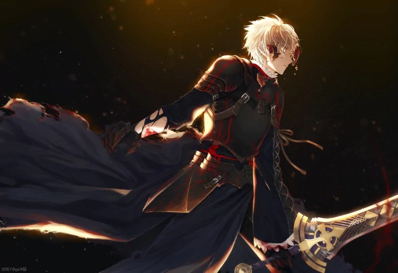 Arthur Pendragon (Fate/Prototype) Fate/Prototype dark Anime Fate/Grand Order dark anime Image