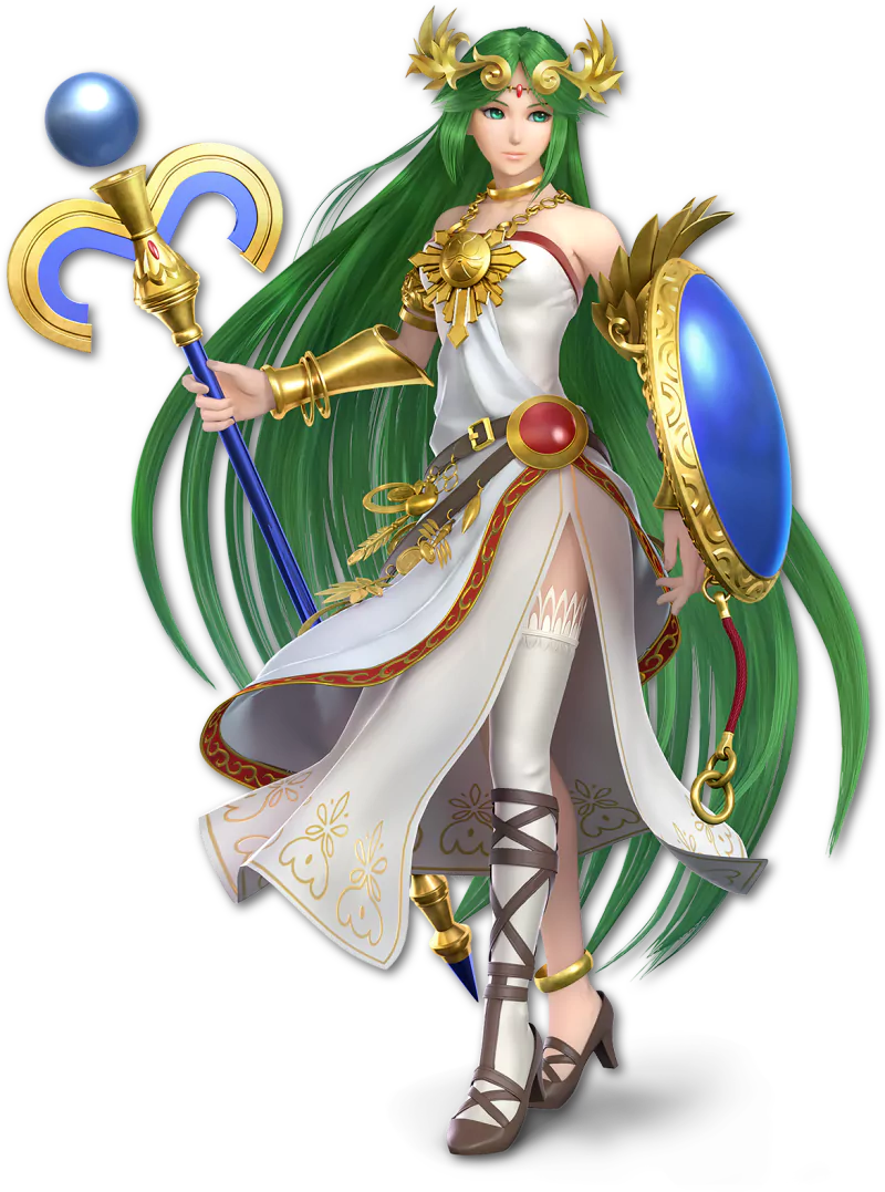 green hair goddess Palutena (Kid Icarus) video game Super Smash Bros. Ultimate Image