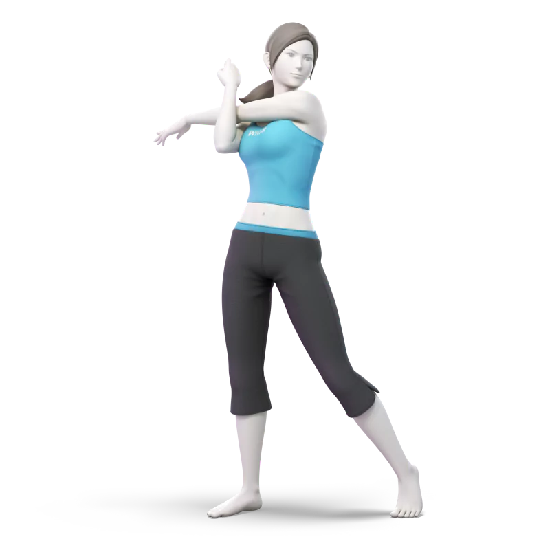  Female Wii Fit Trainer Render From Super Smash Bros. Ultimate