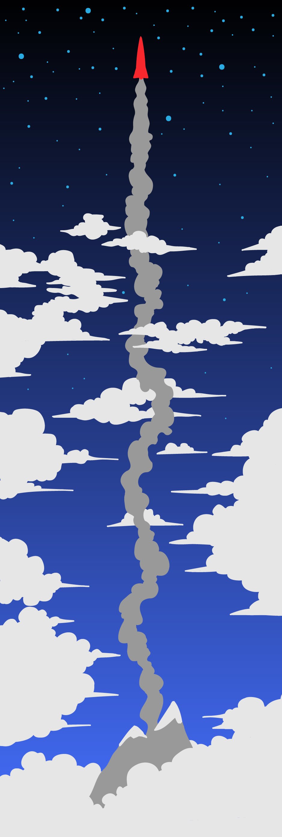 Rocket on the way mobile wallpaper by GunnarJK