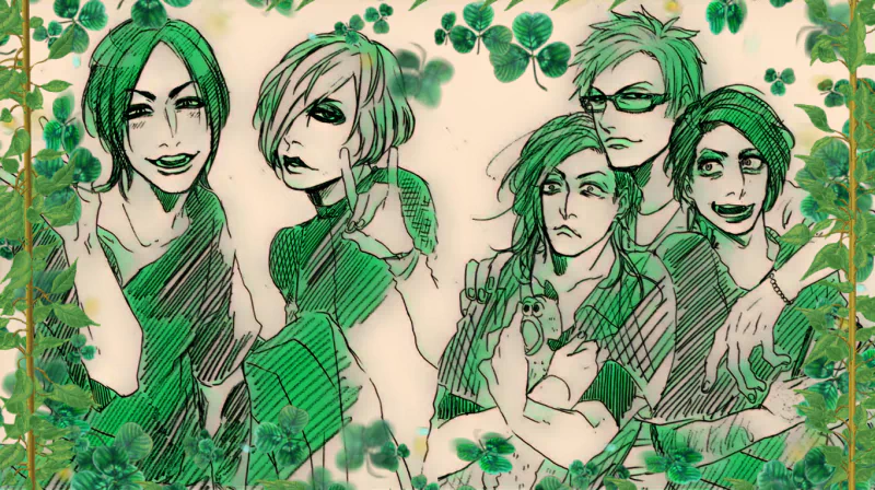 ivy Hazuki (lynch.) Reo (lynch.) Asanao (lynch.) Yuusuke (lynch.) Akinori (lynch.) green music lynch. Image