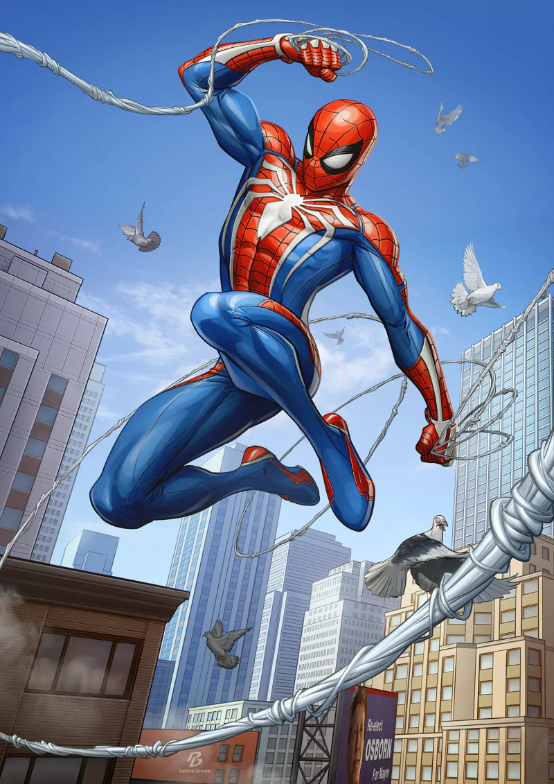 Peter Parker city spider man video game Spider-Man (PS4) Image