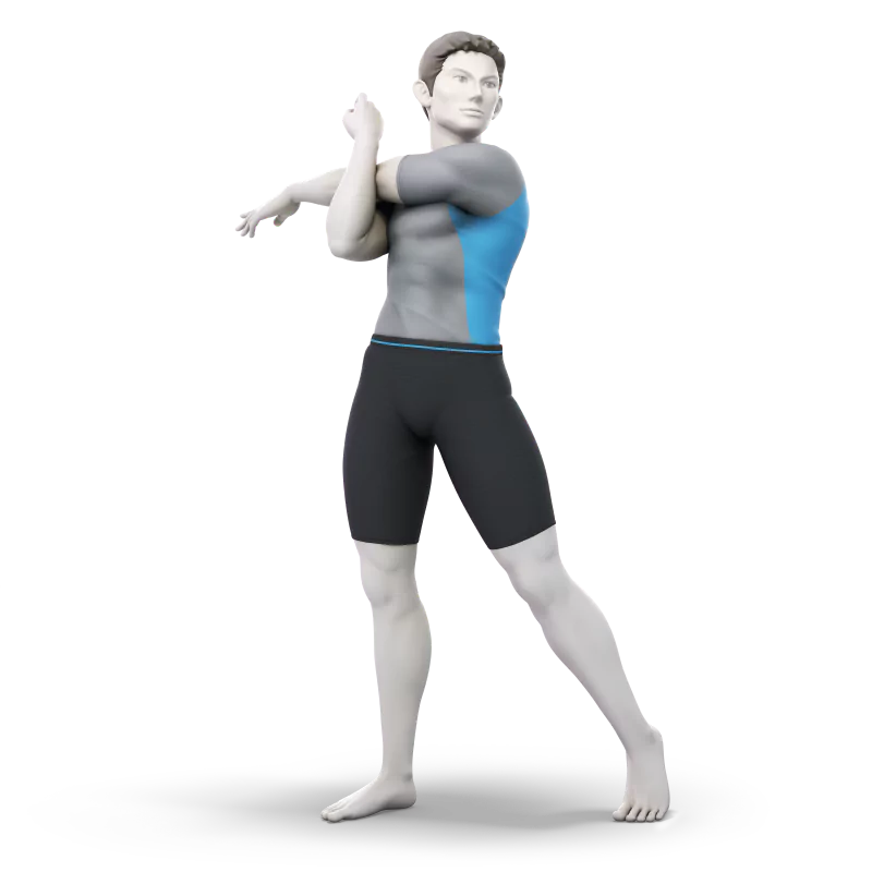  Male Wii Fit Trainer Render From Super Smash Bros. Ultimate